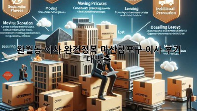 완월동 이사 완전정복! 마산합포구 이사 후기 대방출🎉